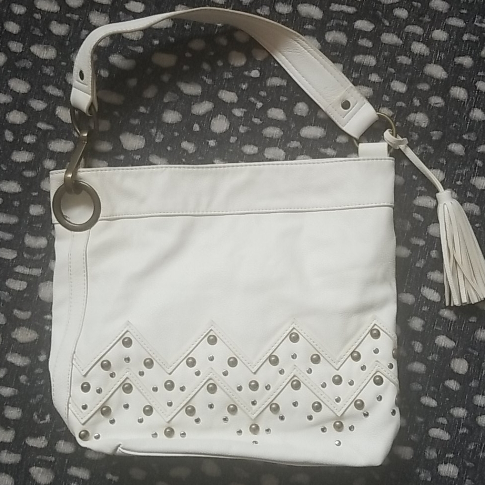 White/Cream Carlos Santana purse